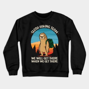 Sloth Hiking Team Crewneck Sweatshirt